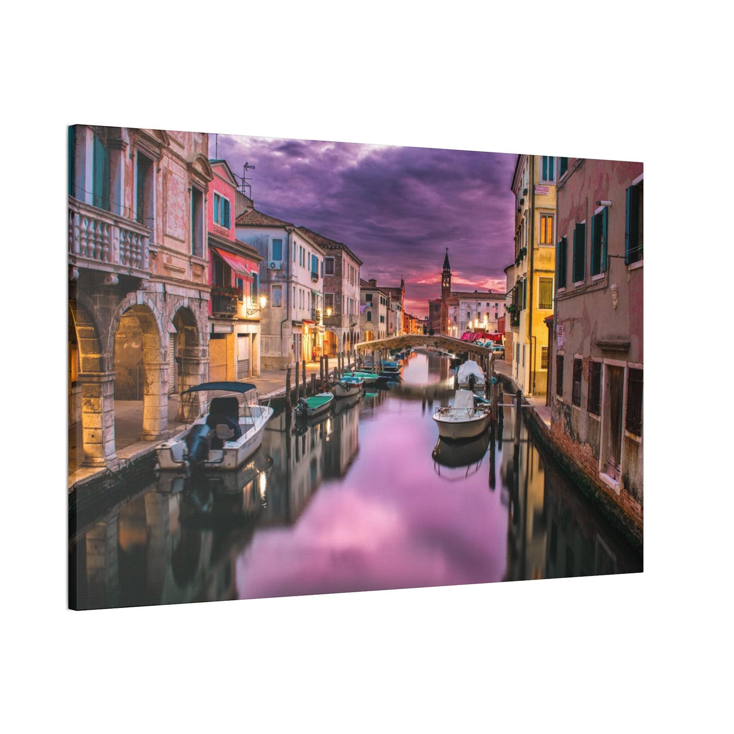 Venice Canal - Canvas Stretched, 0.75"