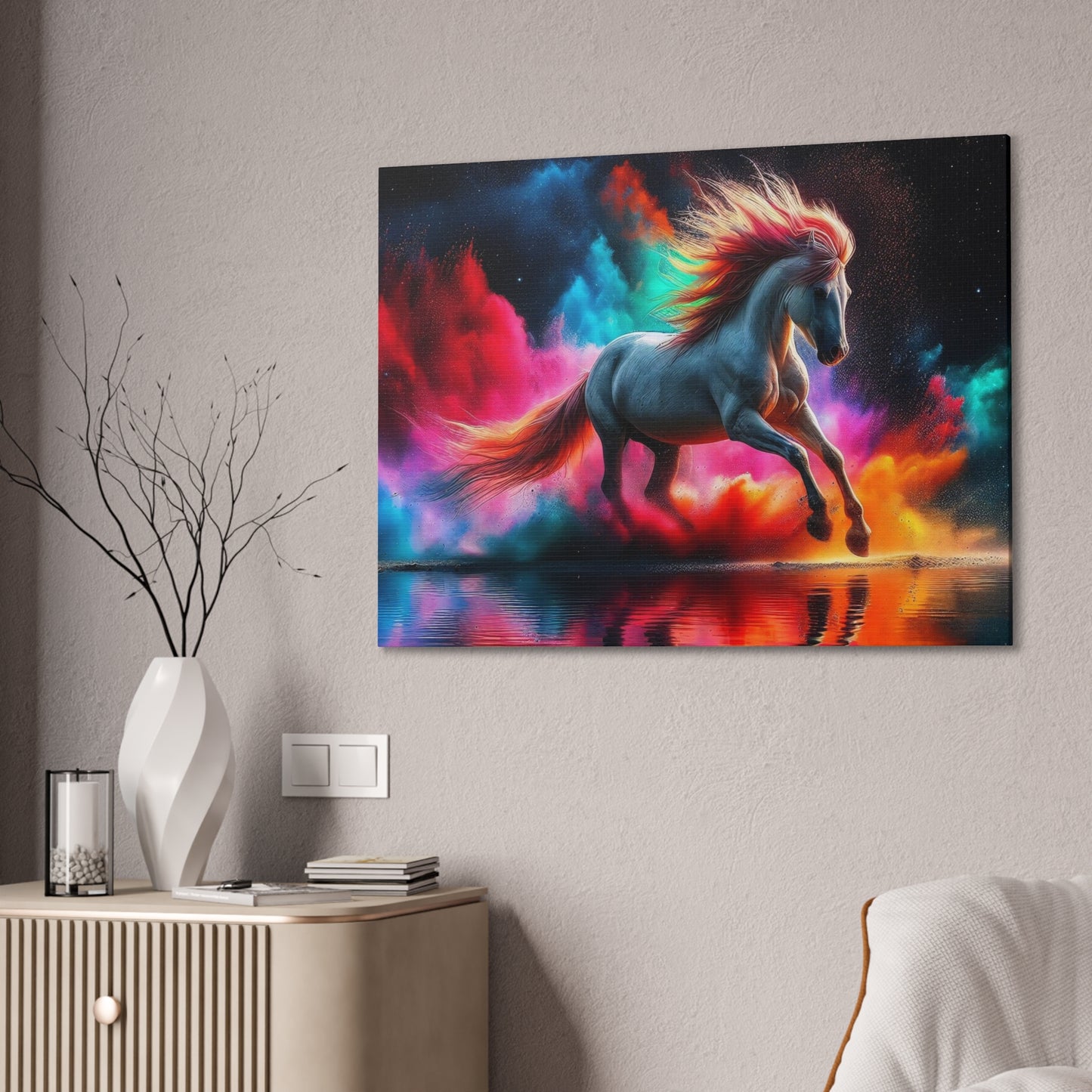 Colorful Horse - Canvas Stretched, 0.75"