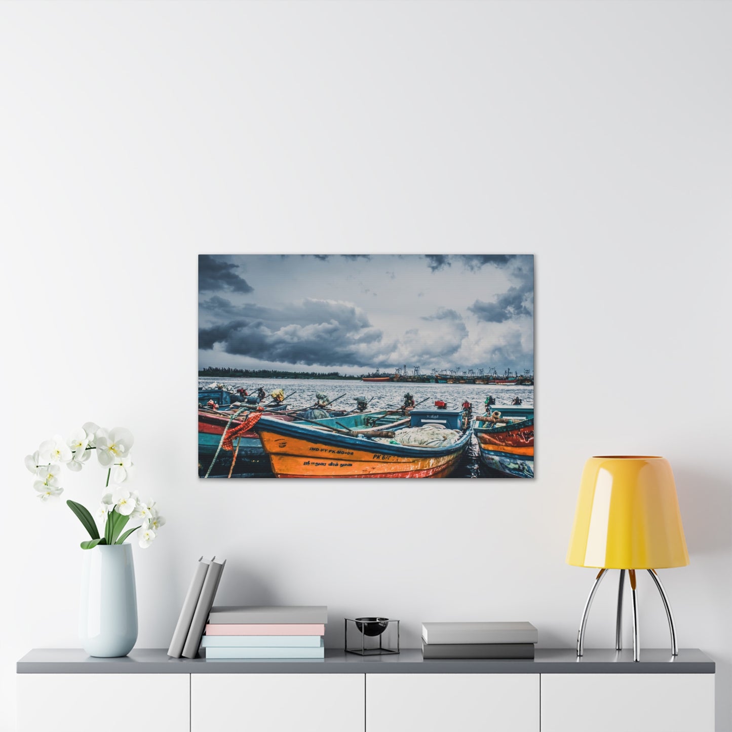 Boats - Canvas Stretched, 0.75"