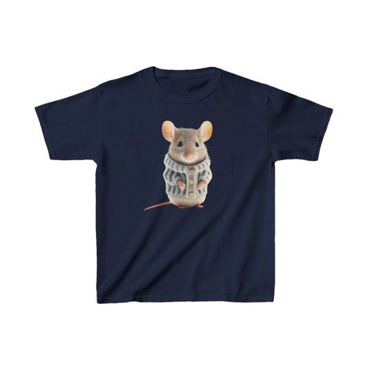 Kids H= Mouse in a Sweater - Heavy Cotton™ T-Shirts