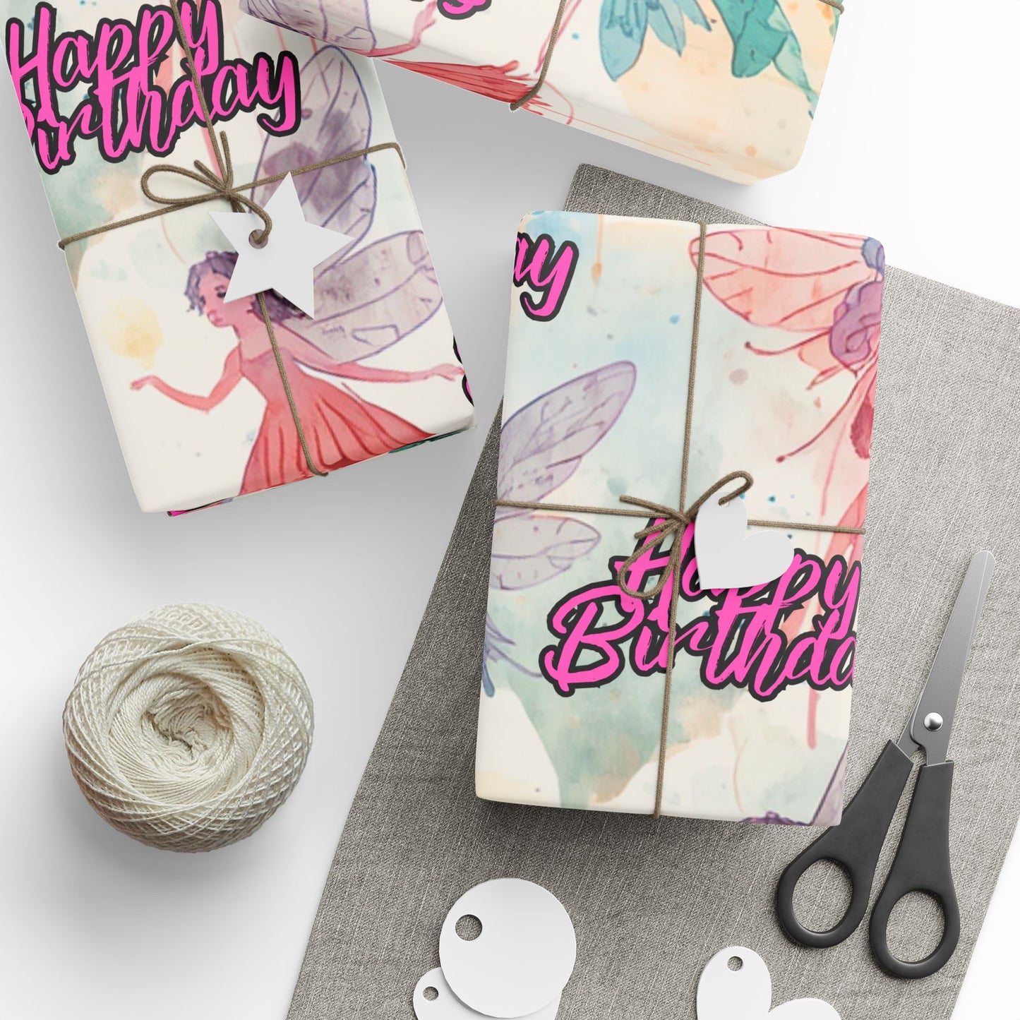 Happy Birthday Fairies - Wrapping Papers