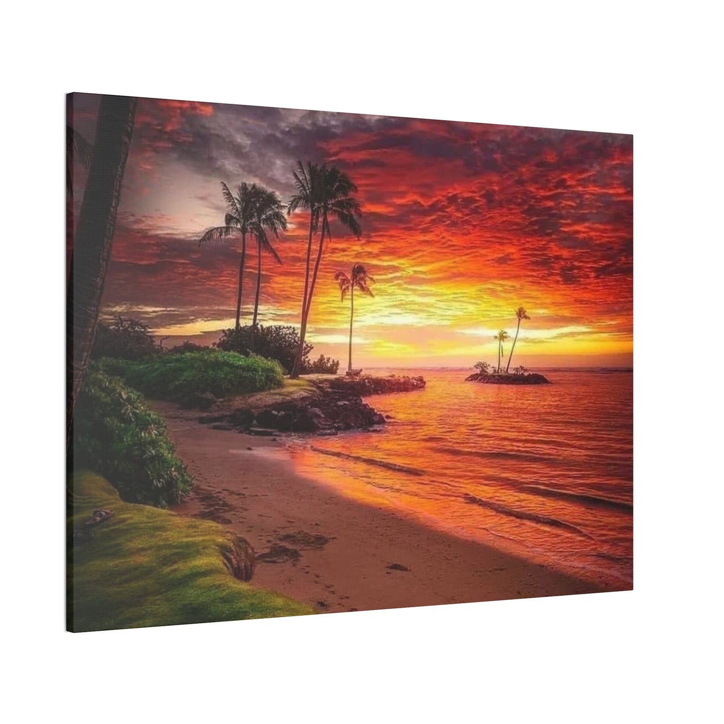 Sunset Island - Canvas Stretched, 0.75"