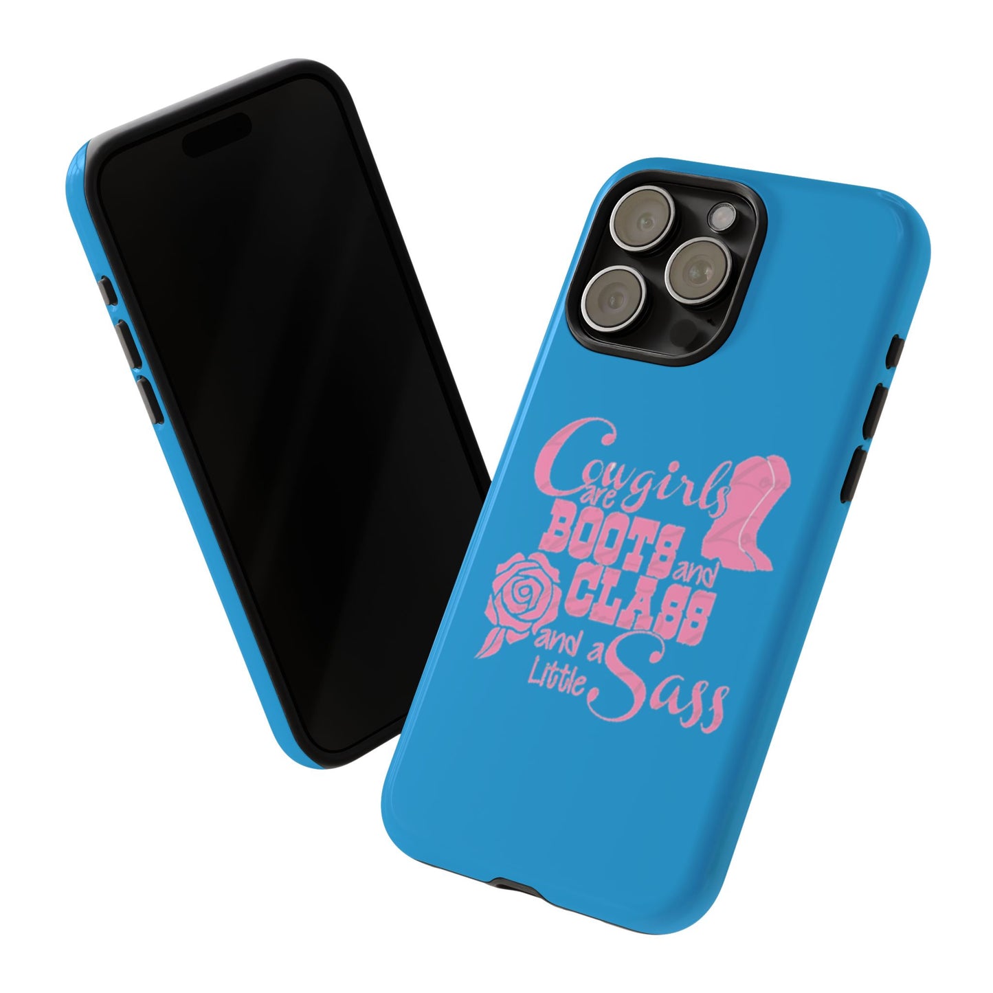 CowGirls are Boots -Tough Whimsical Phone Cases