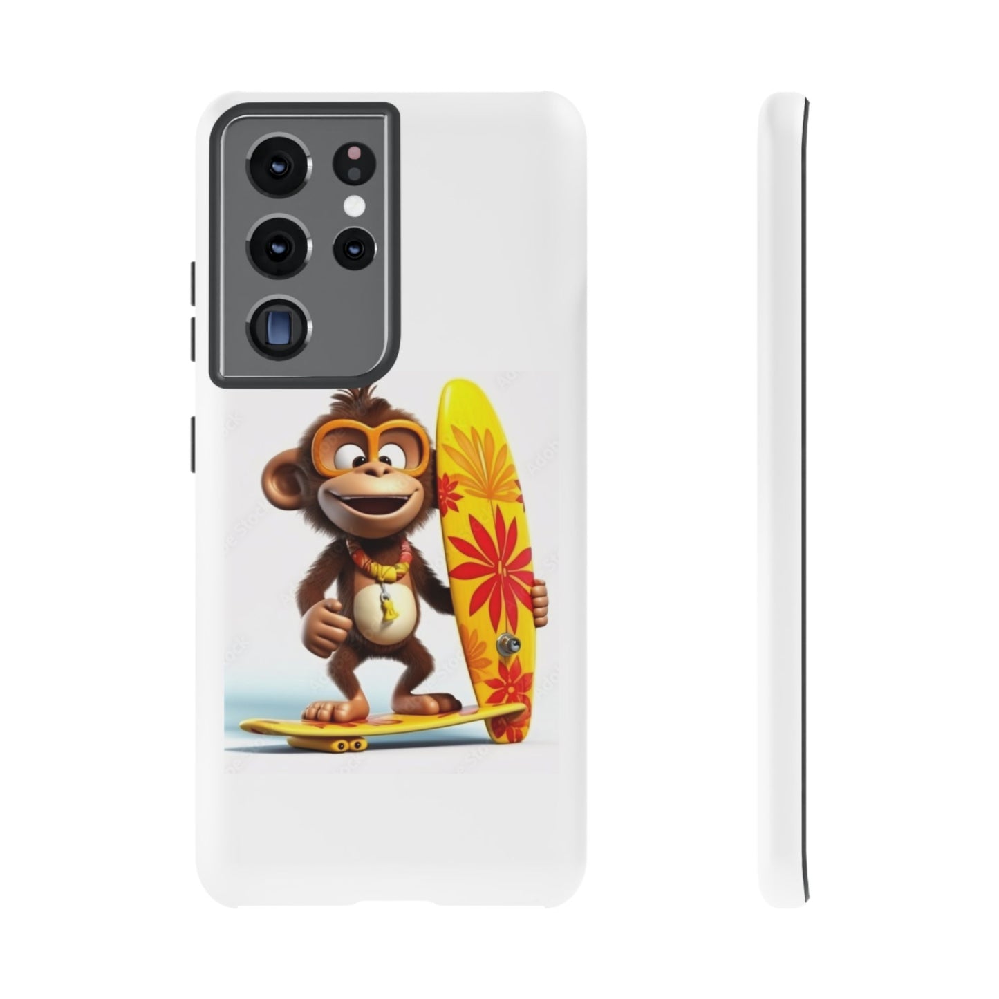 Surfer Monkey -Tough Whimsical Phone Cases