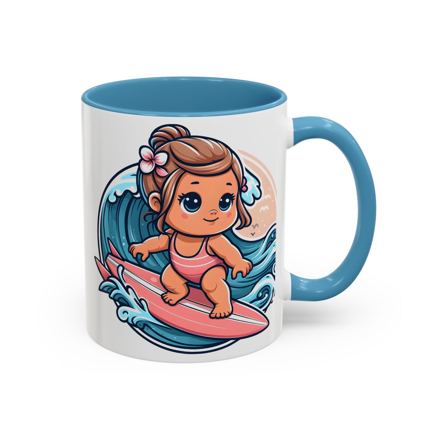 Little Surfer - Accent Coffee Mug (11, 15oz)