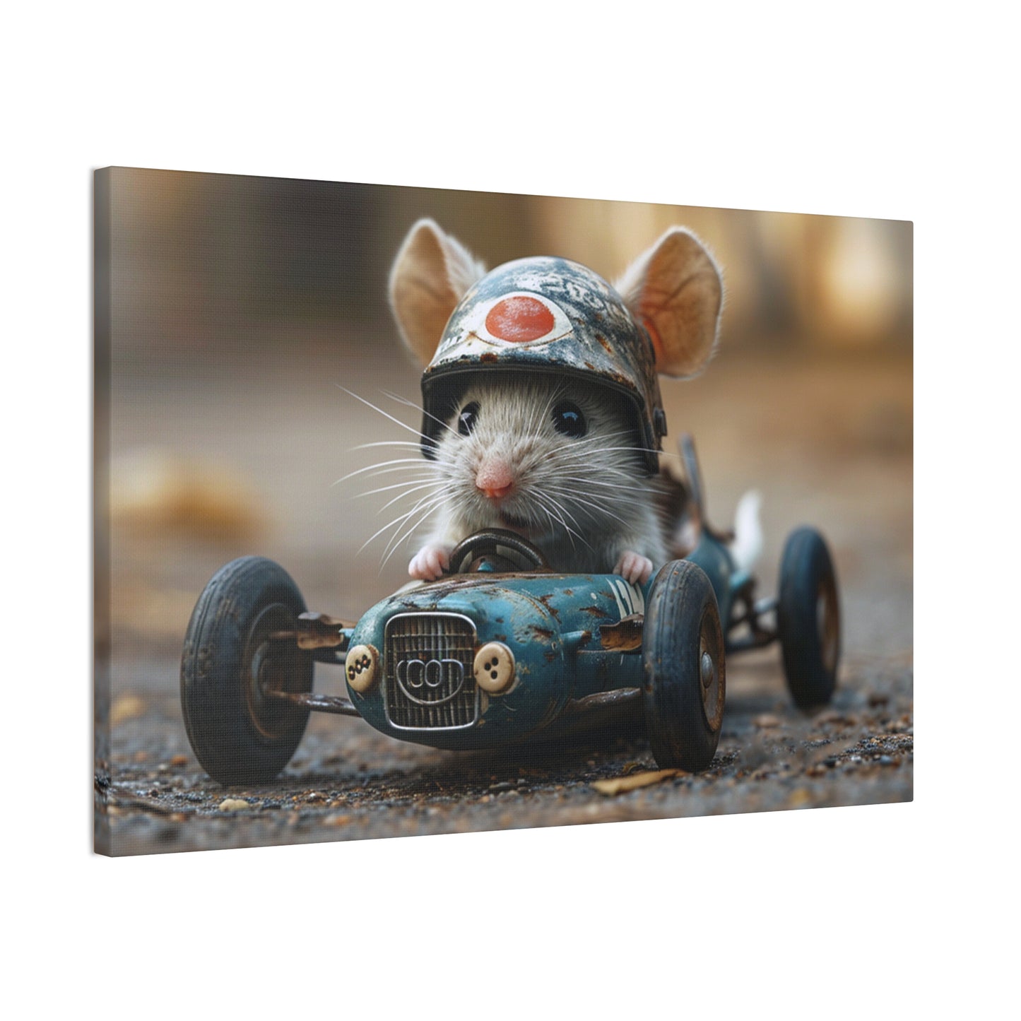 Mouse Racer - Canvas Stretched, 0.75"