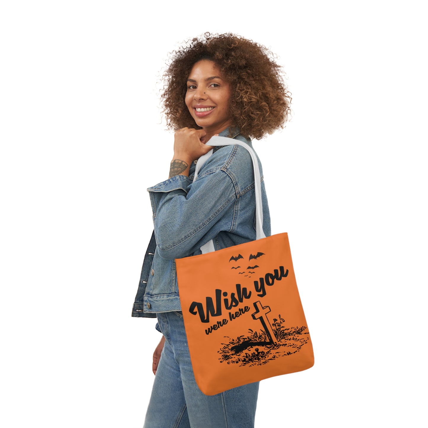 Wish you were here - Canvas Tote Bag, 5-Color Straps - Halloween