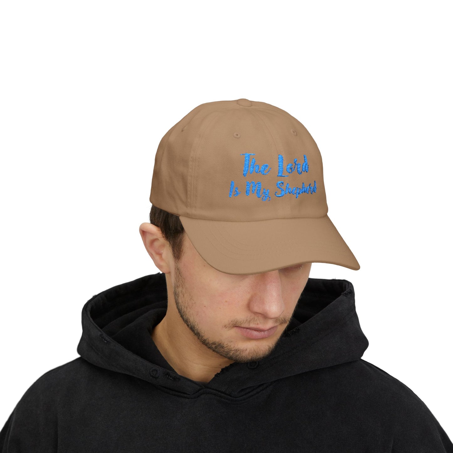 The Lord is My Shepherd in Light Blue - Embroidered - Classic Dad Baseball Cap - Easter - Mother's Day - Father's Day