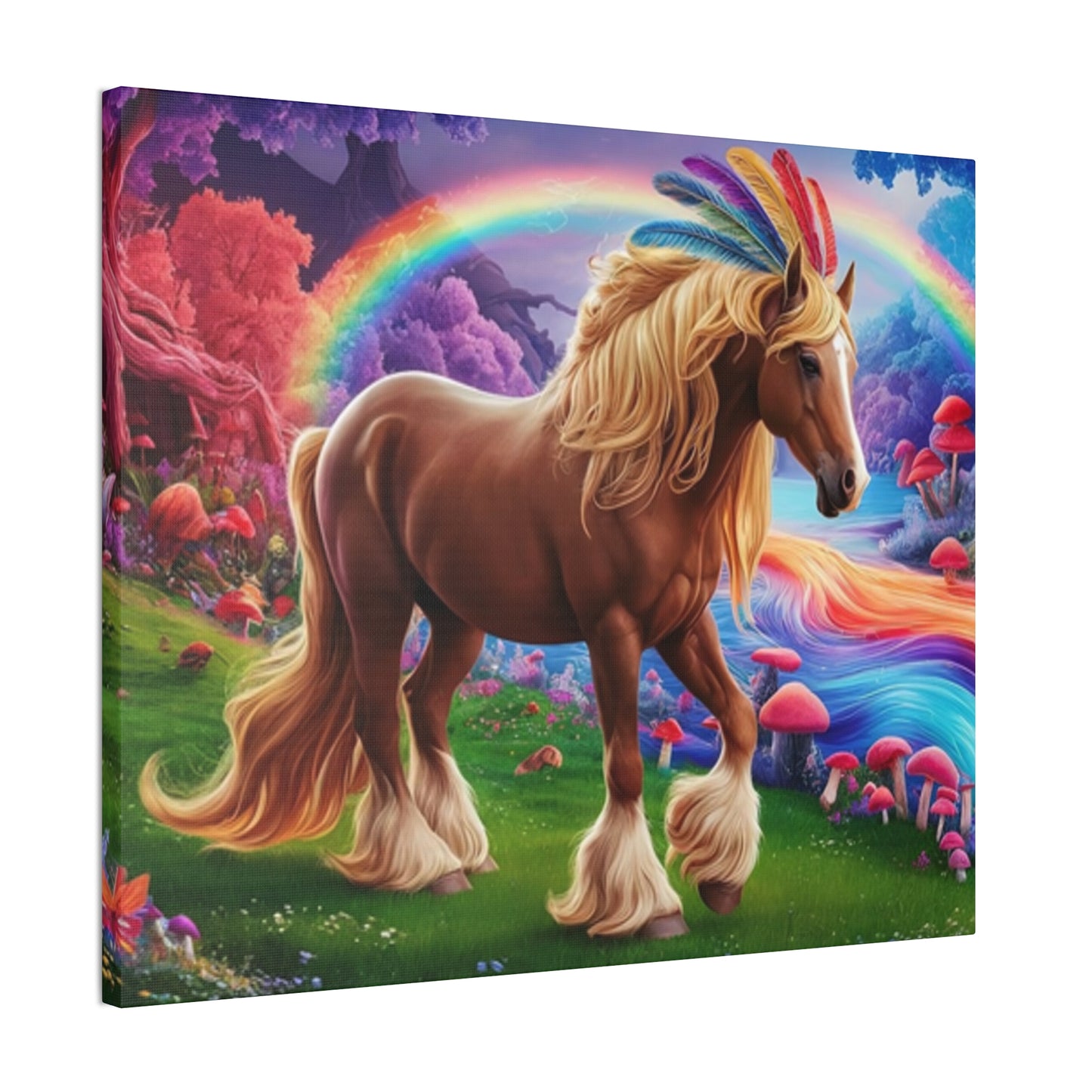 Colorful Horse - Canvas Stretched, 0.75"