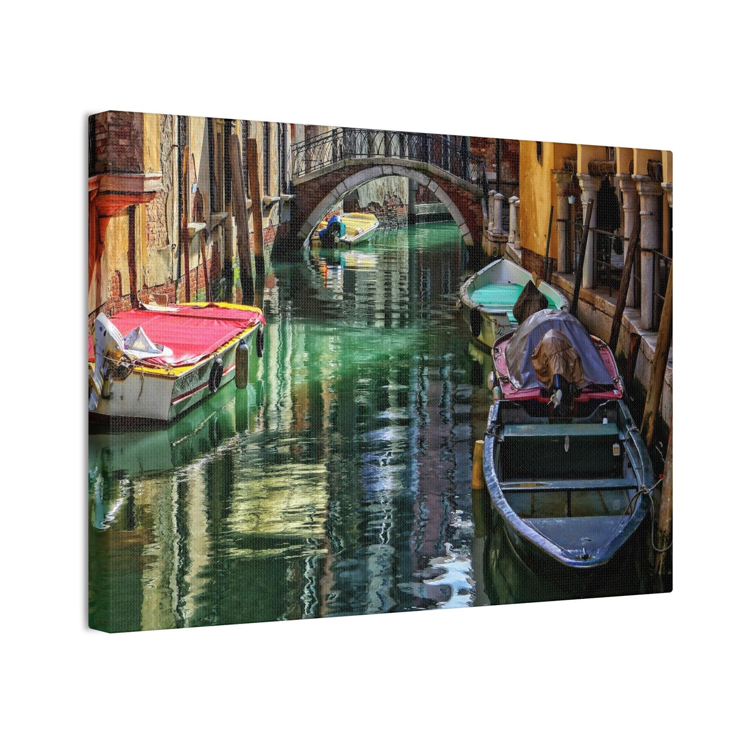 a-Venice Canal 1 - Canvas Stretched, 0.75"