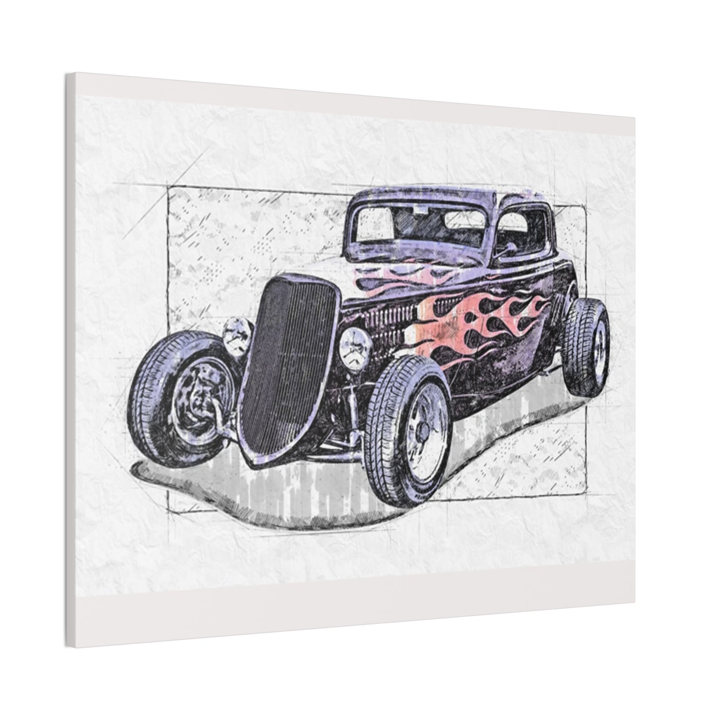 Hot Rod 1 - Canvas Stretched, 0.75" - Father's Day