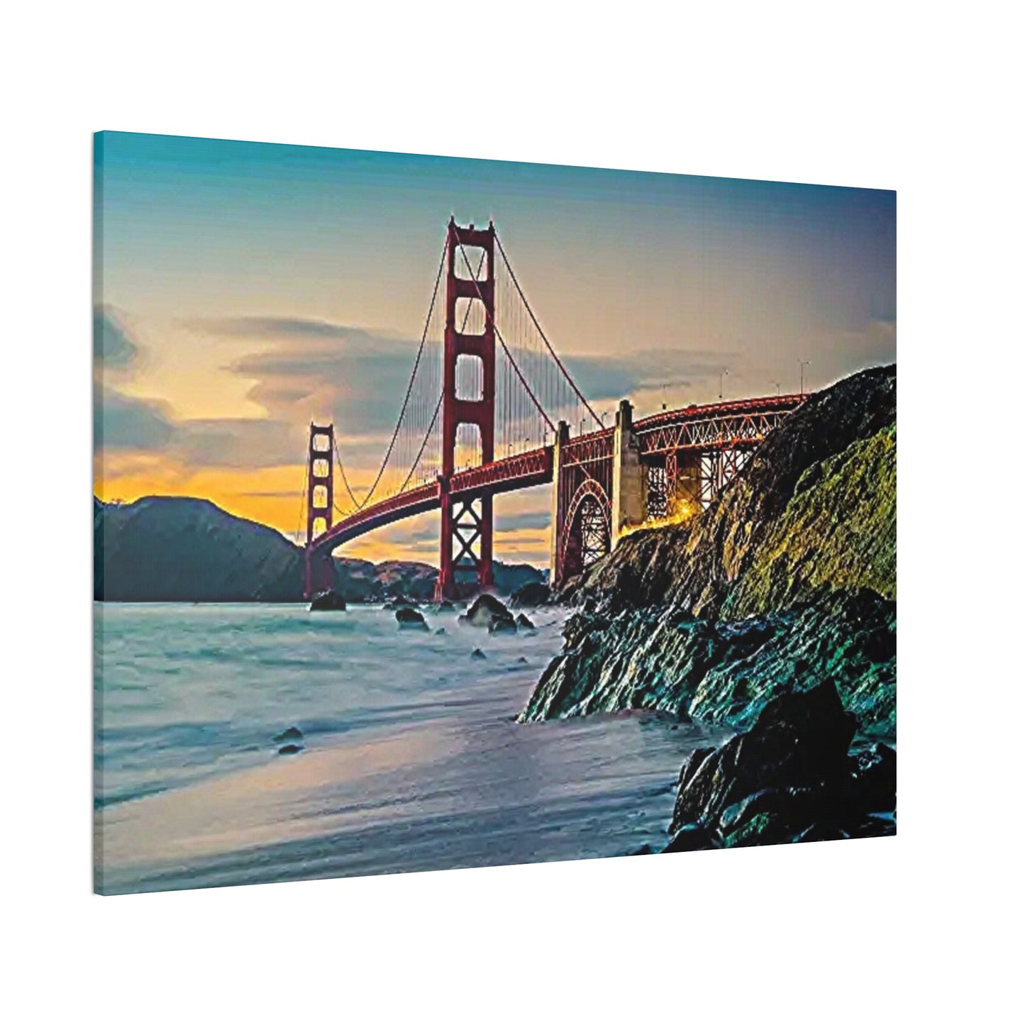 Golden Gate - Canvas Stretched, 0.75"