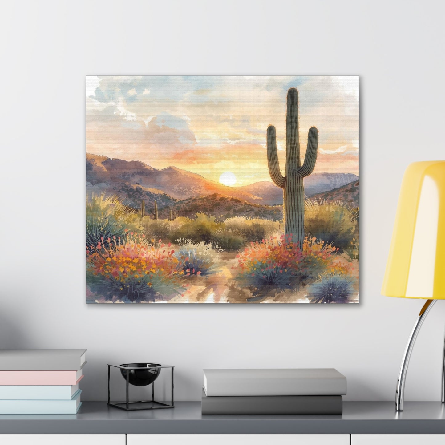 Desert Sunset - Canvas Stretched, 0.75" -  2026 Wall Art - Scenes