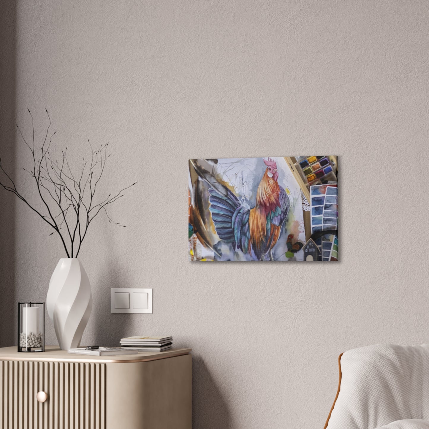 Rooster Art - Canvas Stretched, 0.75"