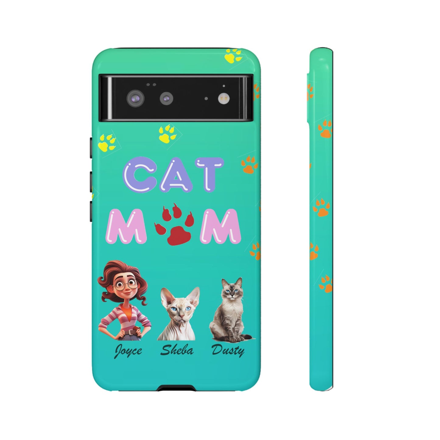 Cat Mom - Tough Cases - Mother's Day - Whimsical