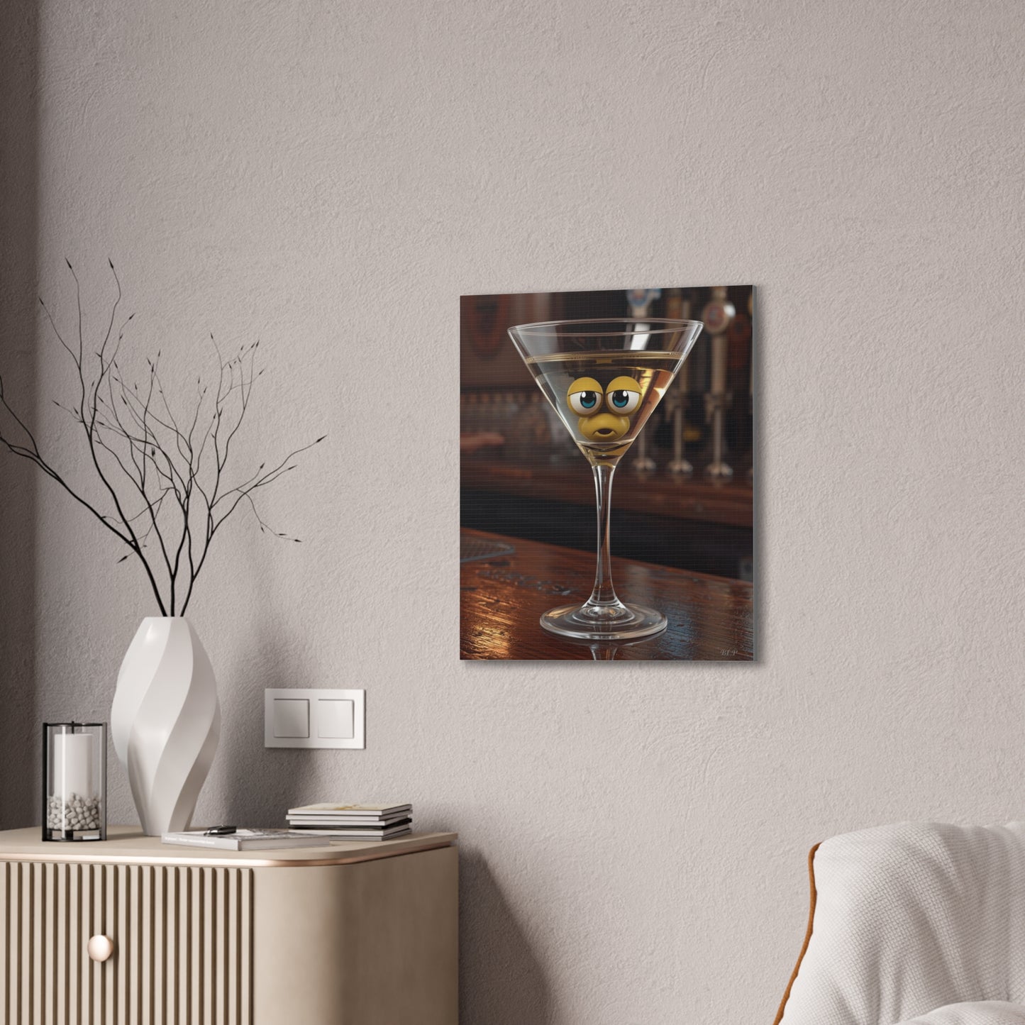 Single Drink - Canvas Stretched, 0.75" - 2026 Wall Art - Creative