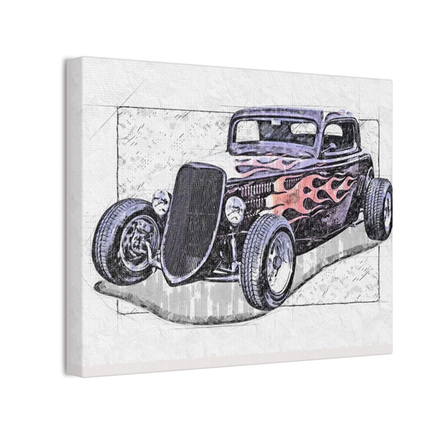 Hot Rod 1 - Canvas Stretched, 0.75" - Father's Day