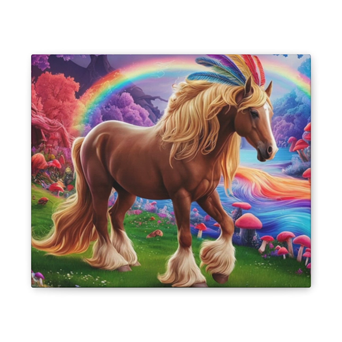 Colorful Horse - Canvas Stretched, 0.75"