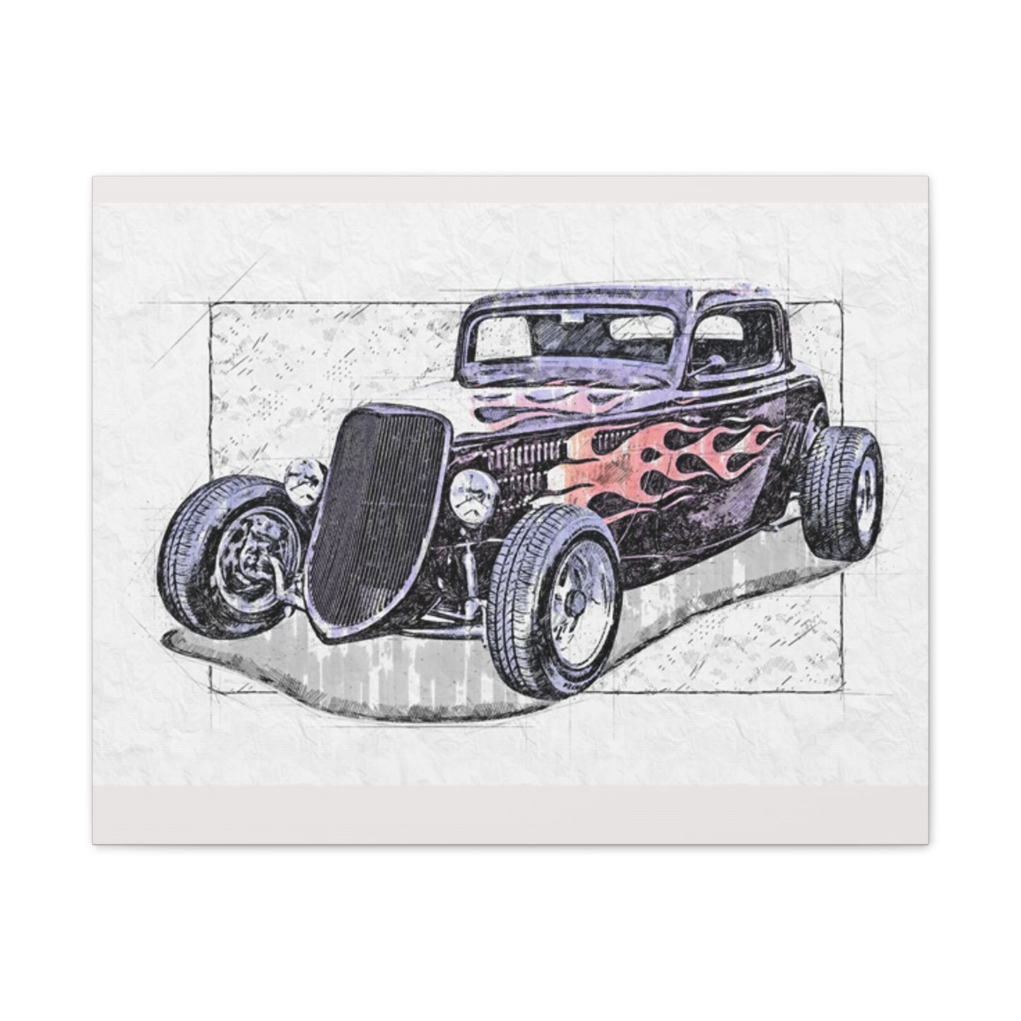 Hot Rod 1 - Canvas Stretched, 0.75" - Father's Day