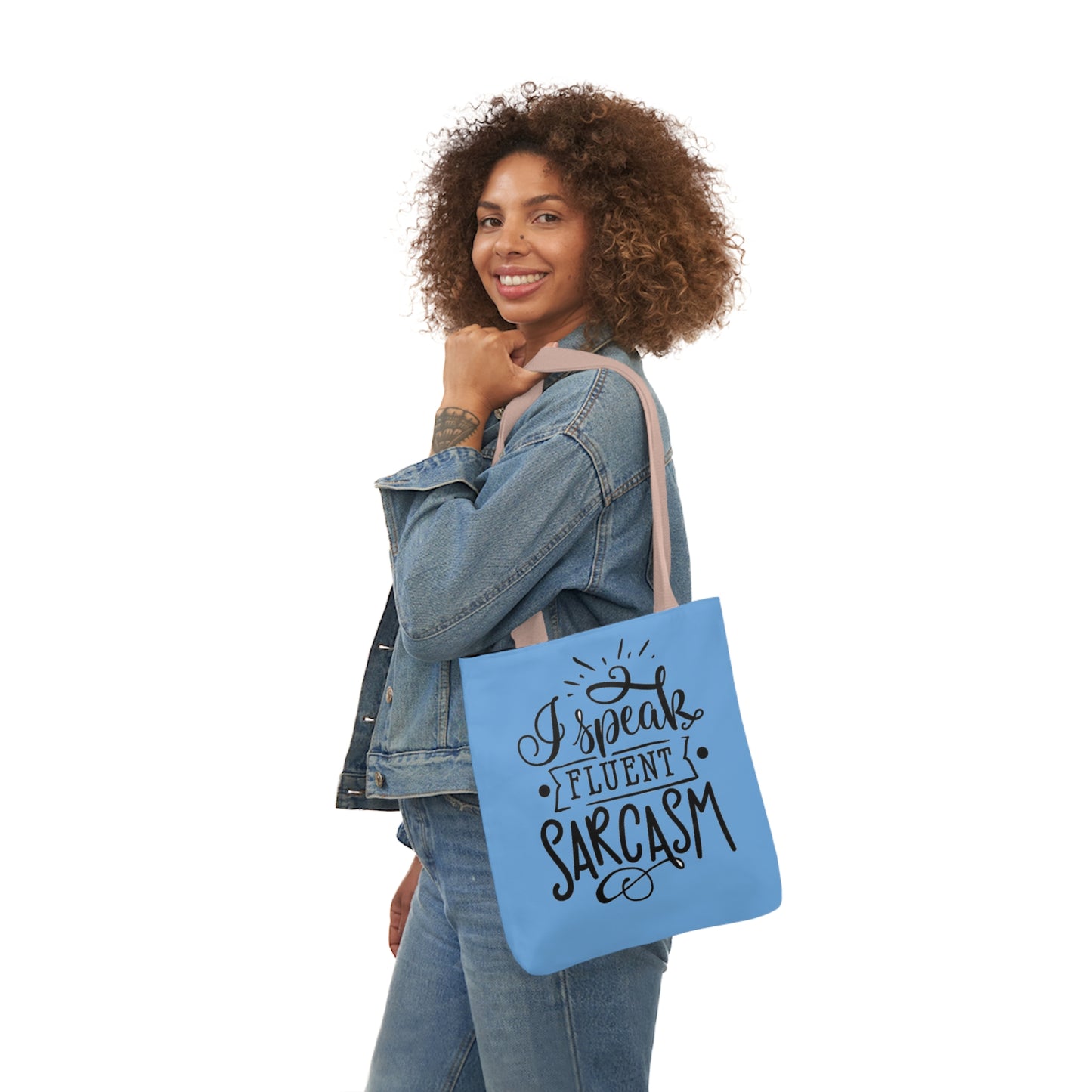 I Speak - Canvas Tote Bag, 5-Color Straps