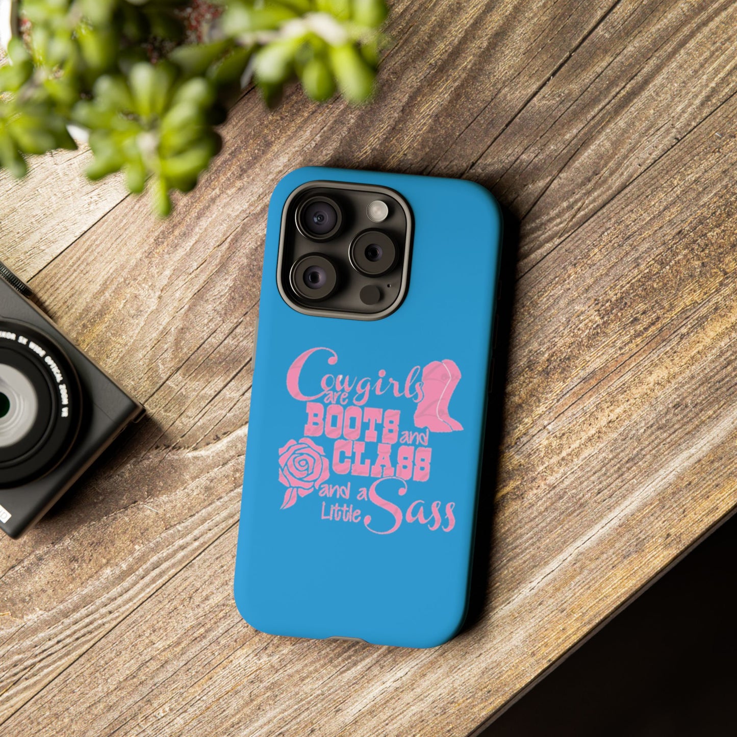 CowGirls are Boots -Tough Whimsical Phone Cases