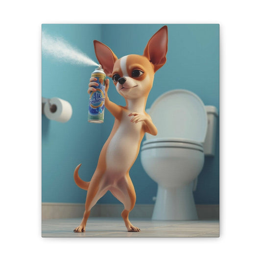 Chihuahua - Canvas Stretched, 0.75" - Wall art 2026 - Bathroom Humor