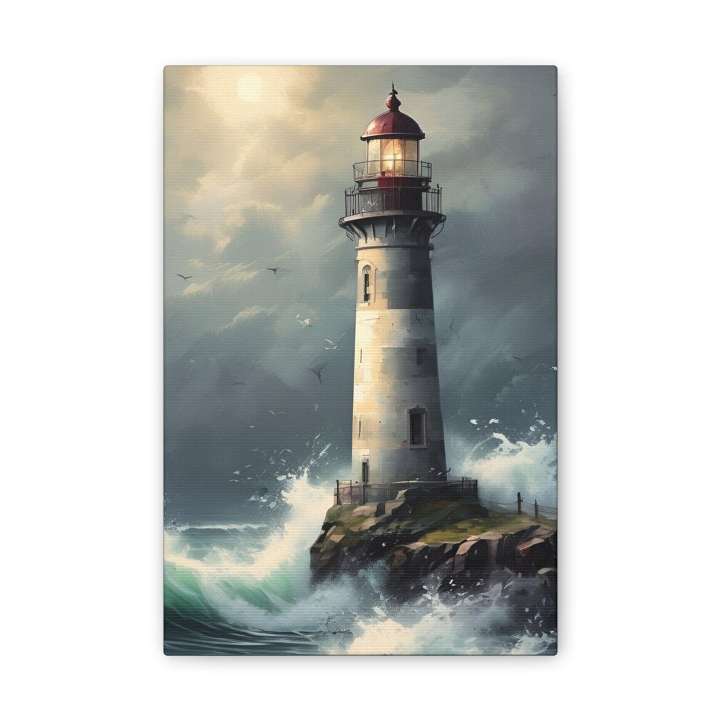 Light House - Canvas Stretched, 0.75"