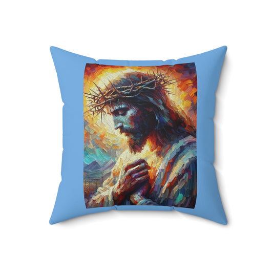 Christ - Faux Suede Square Pillow - Mother's Day - Father's Day - Religious