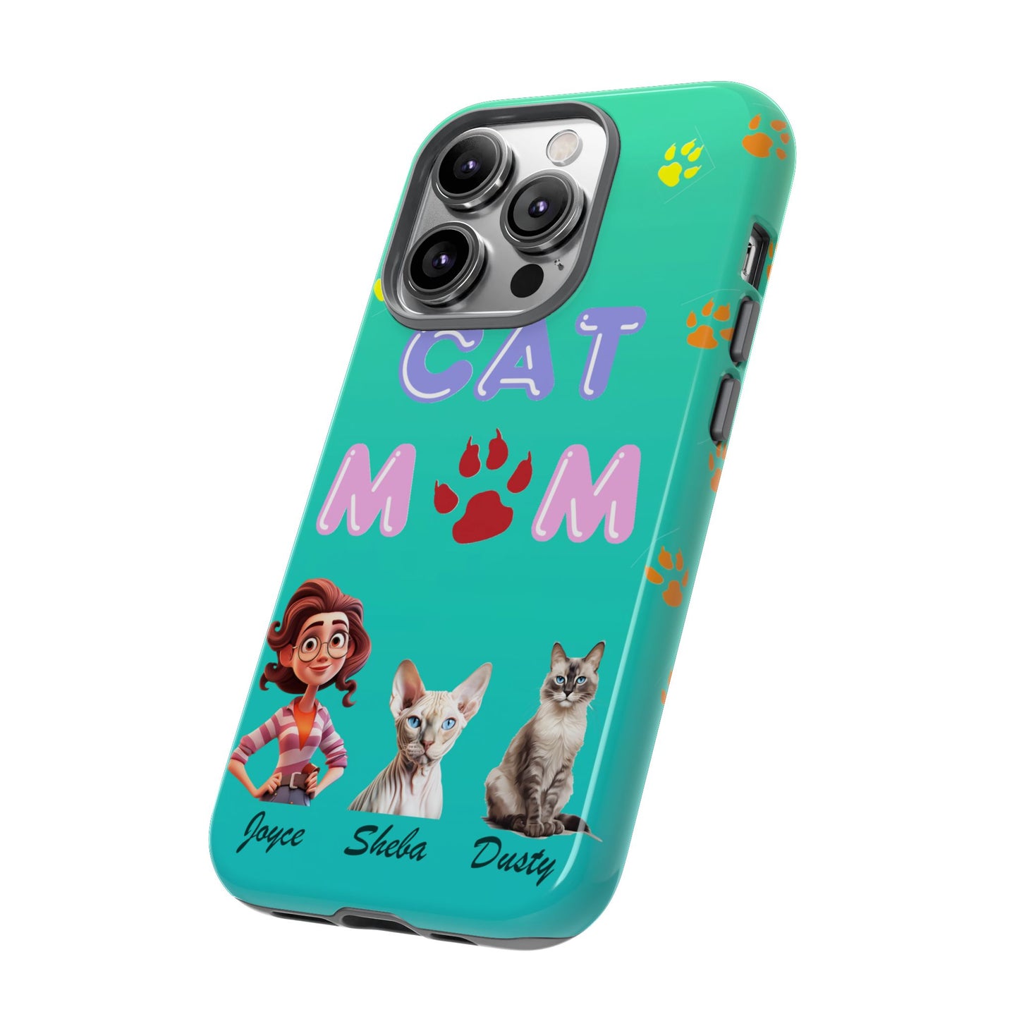 Cat Mom - Tough Cases - Mother's Day - Whimsical