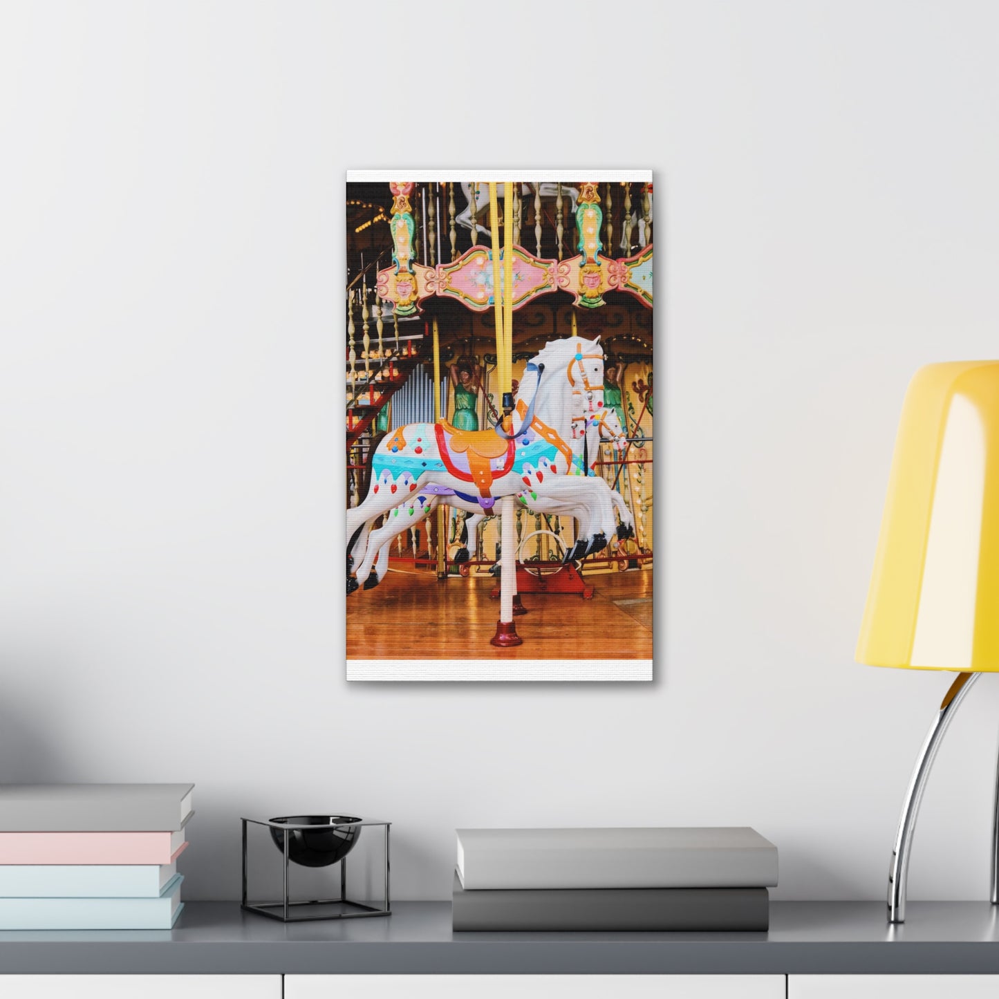 Carousel Horses - Canvas Stretched, 0.75"