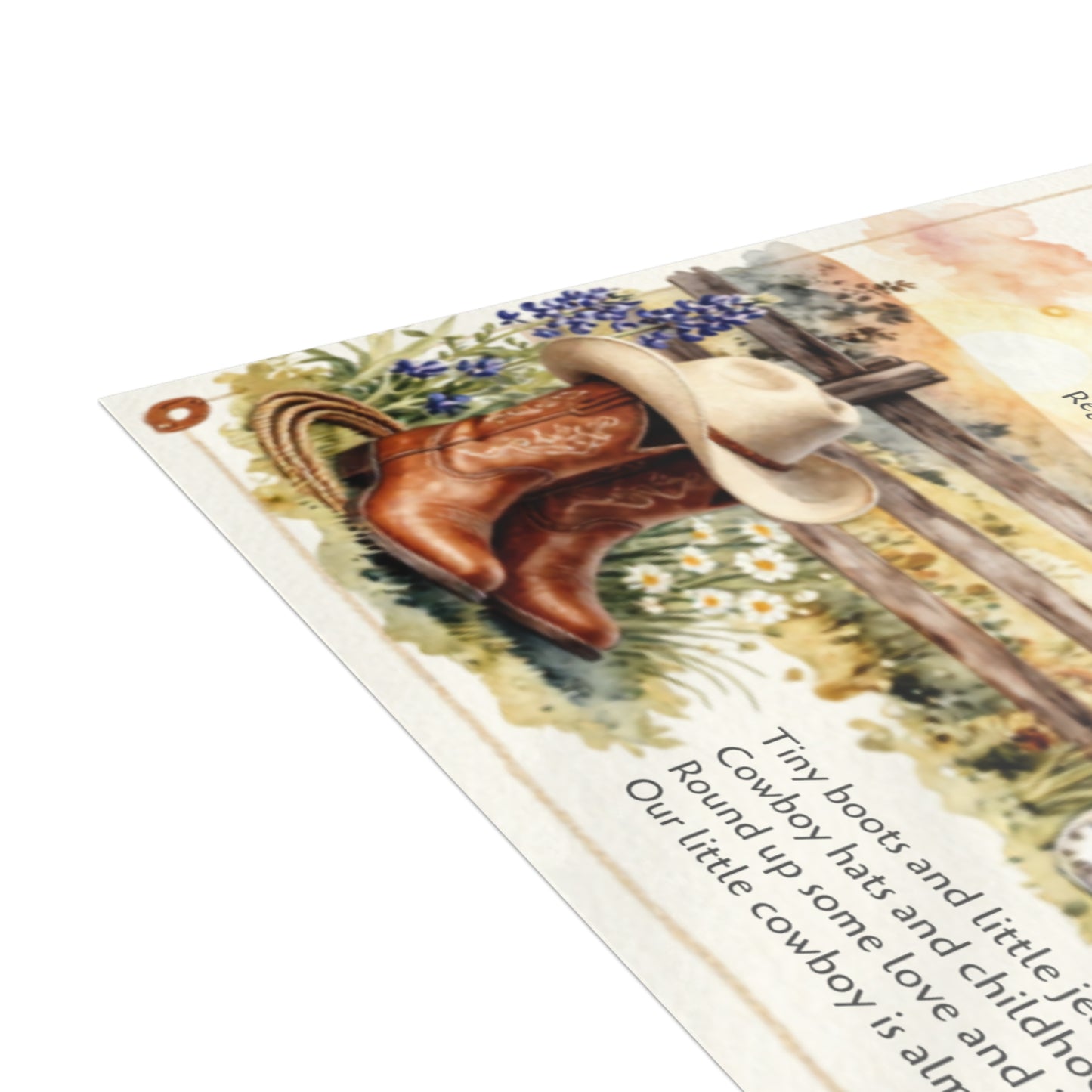 Little Cowboy - Postcard Bundles (envelopes included)