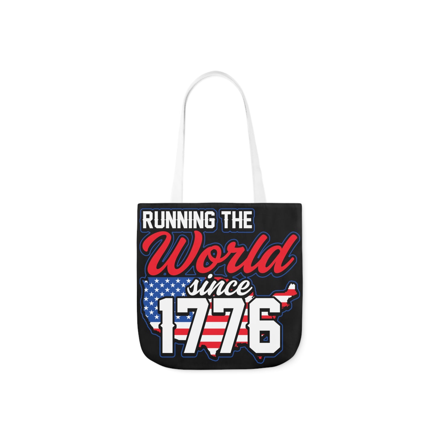 Running the World - Canvas Tote Bag, 5-Color Straps