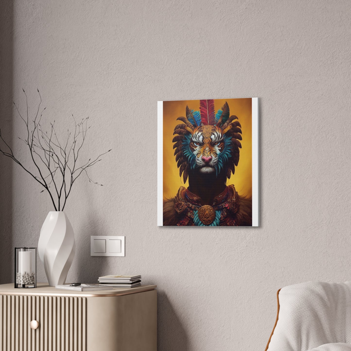 Lion Man - Canvas Stretched, 0.75"