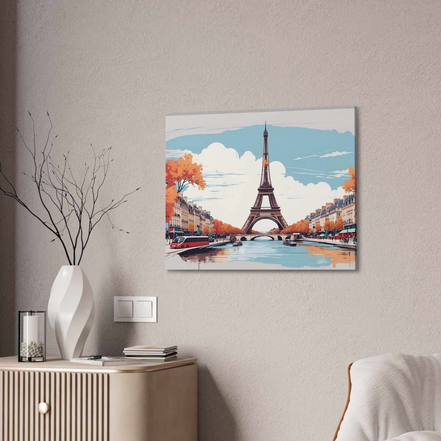 Eiffel Tower - Canvas Stretched, 0.75"