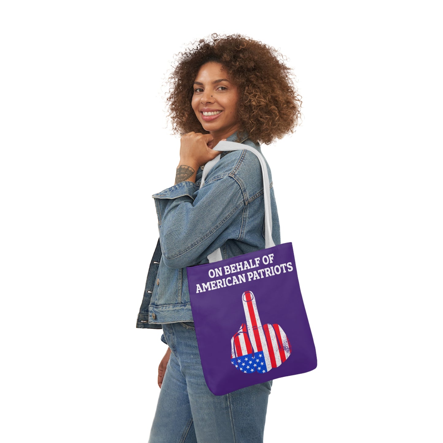 On Behalf - Canvas Tote Bag, 5-Color Straps veterans - Patriotic