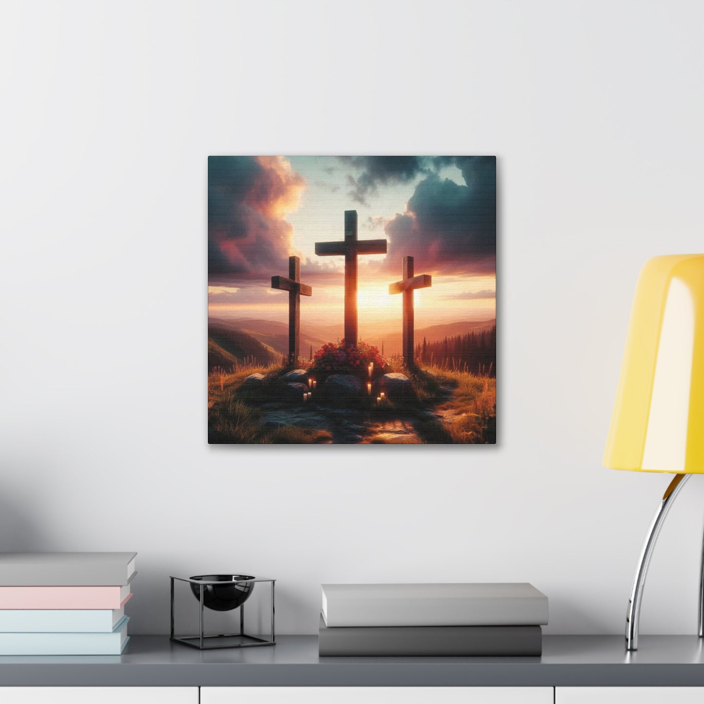 aa-Calvary -  Canvas Stretched, 0.75" - Father's Day - Mother's Day - Easter