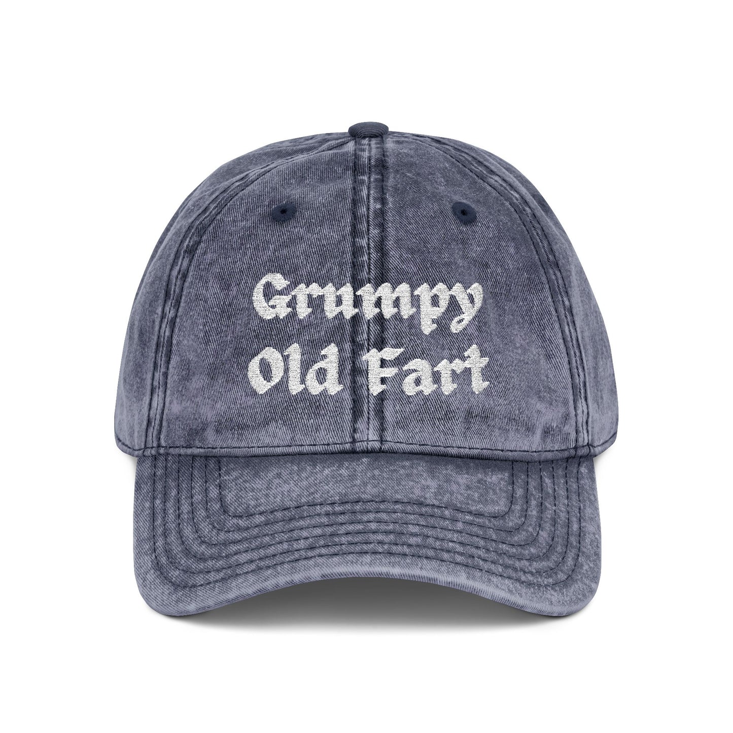 Grumpy Old Fart - Embroidered - Vintage Baseball Cap (Embroidery) - Father's Day