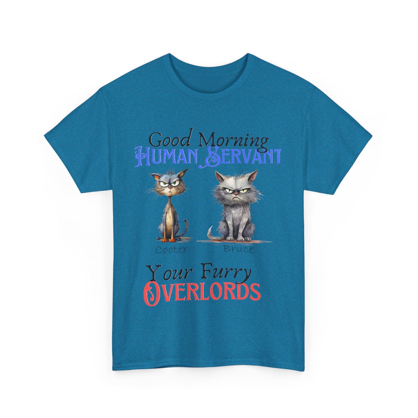 Furry Overlord - Personalized - Unisex Heavy Cotton Tee - Mother's Day - Father's Day - T-Shirts