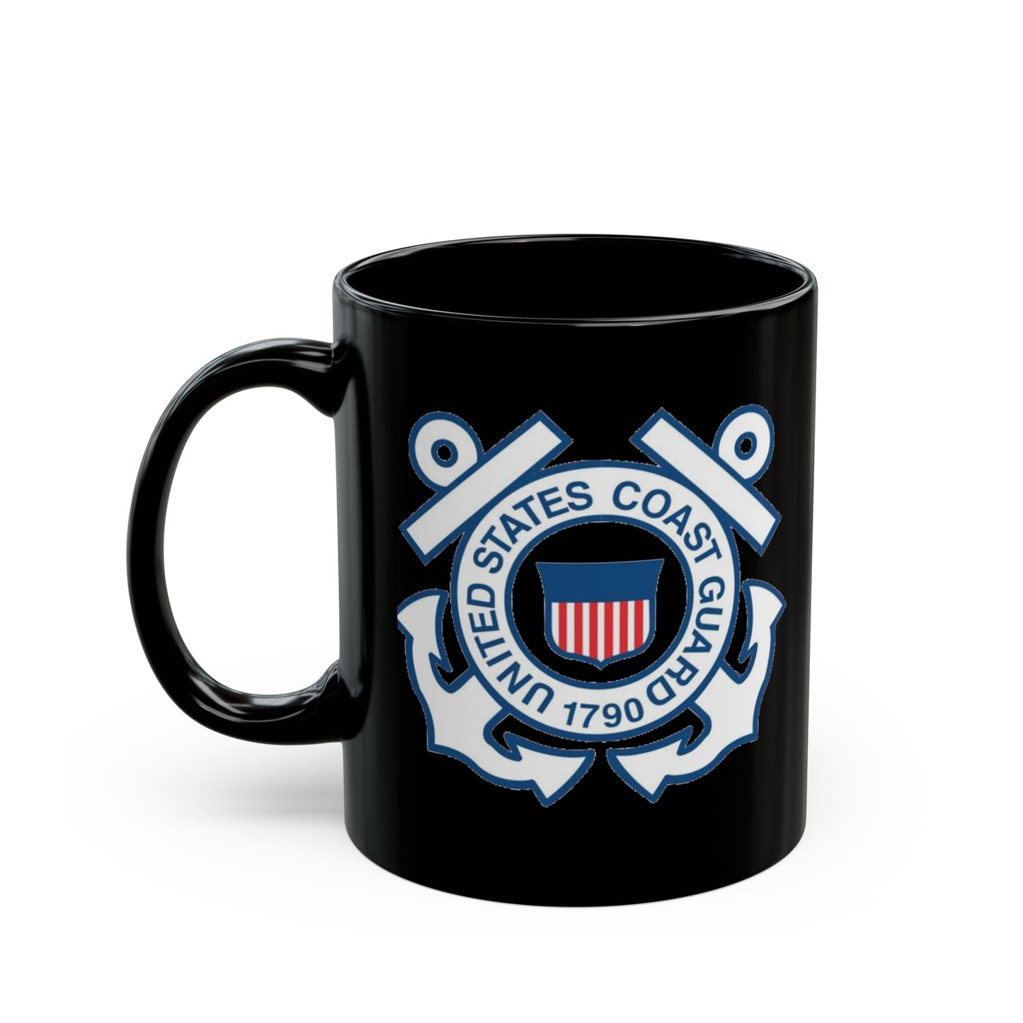 US Coast Guard -- Black Mug (11oz, 15oz) - Military - Father's Day - Veteran