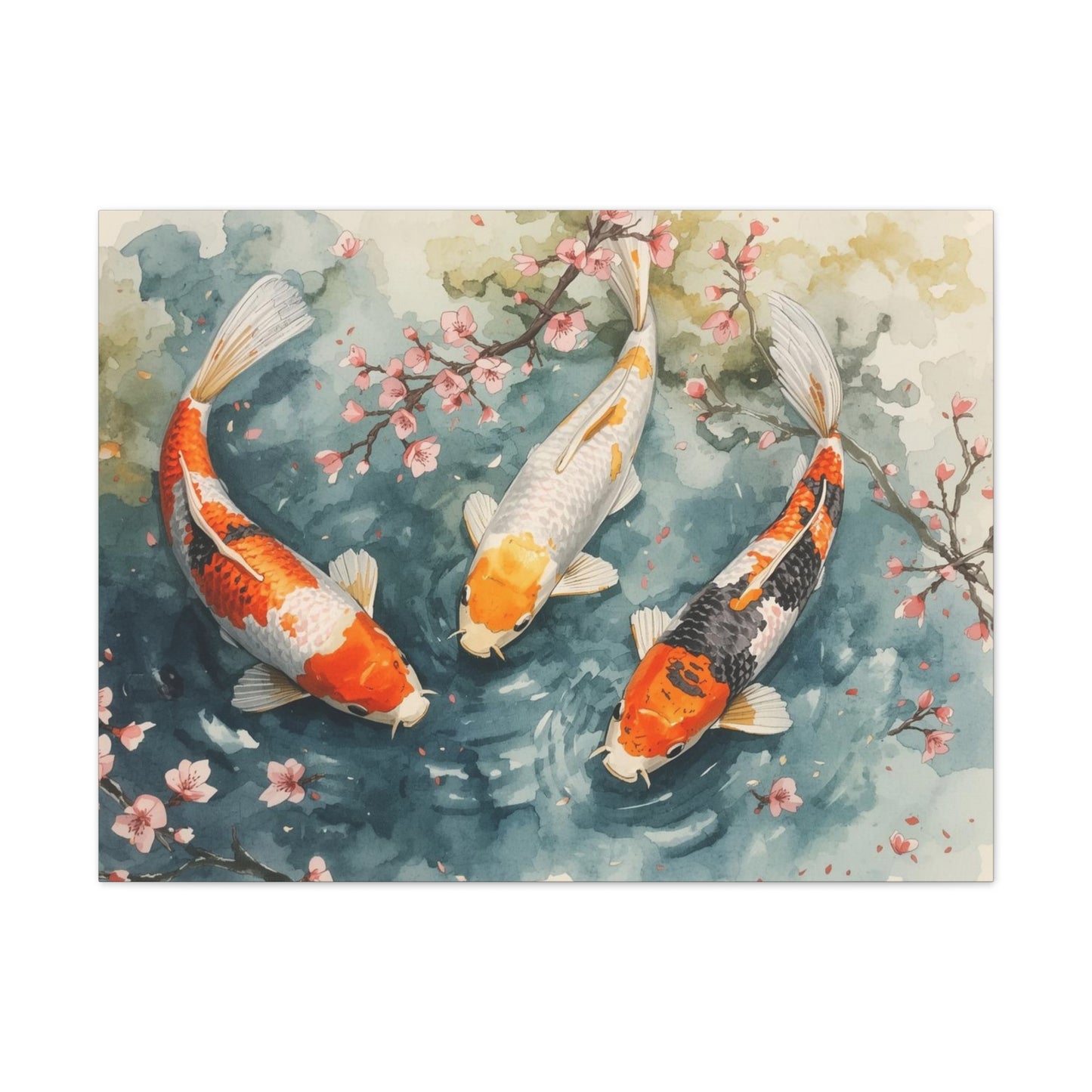 Three KOI - Canvas Stretched, 0.75" - 2026 Wall Art - Animals