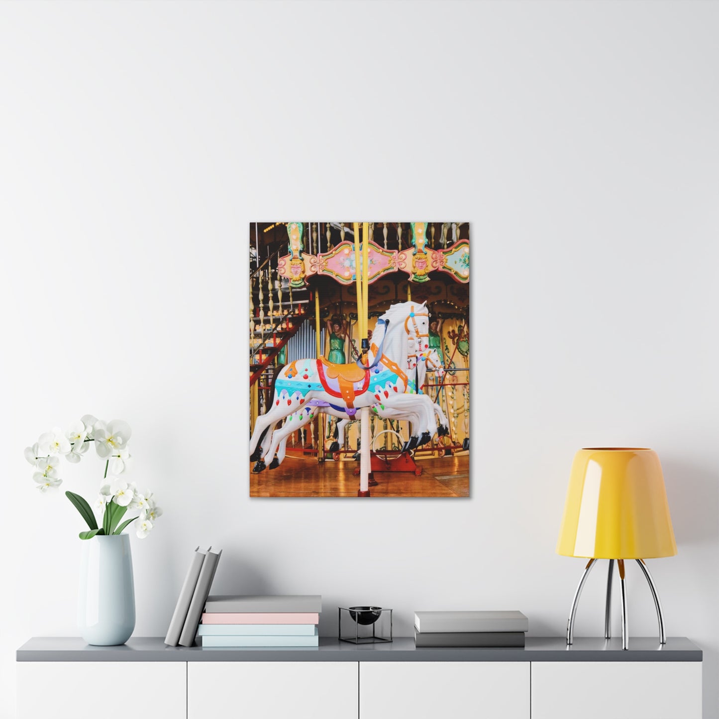 Carousel Horses - Canvas Stretched, 0.75"