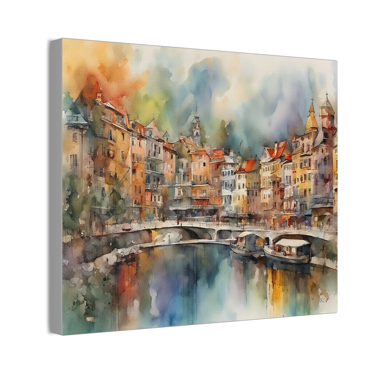 Coastal Town - Canvas Stretched, 0.75" - 2026 Wall Art - Places