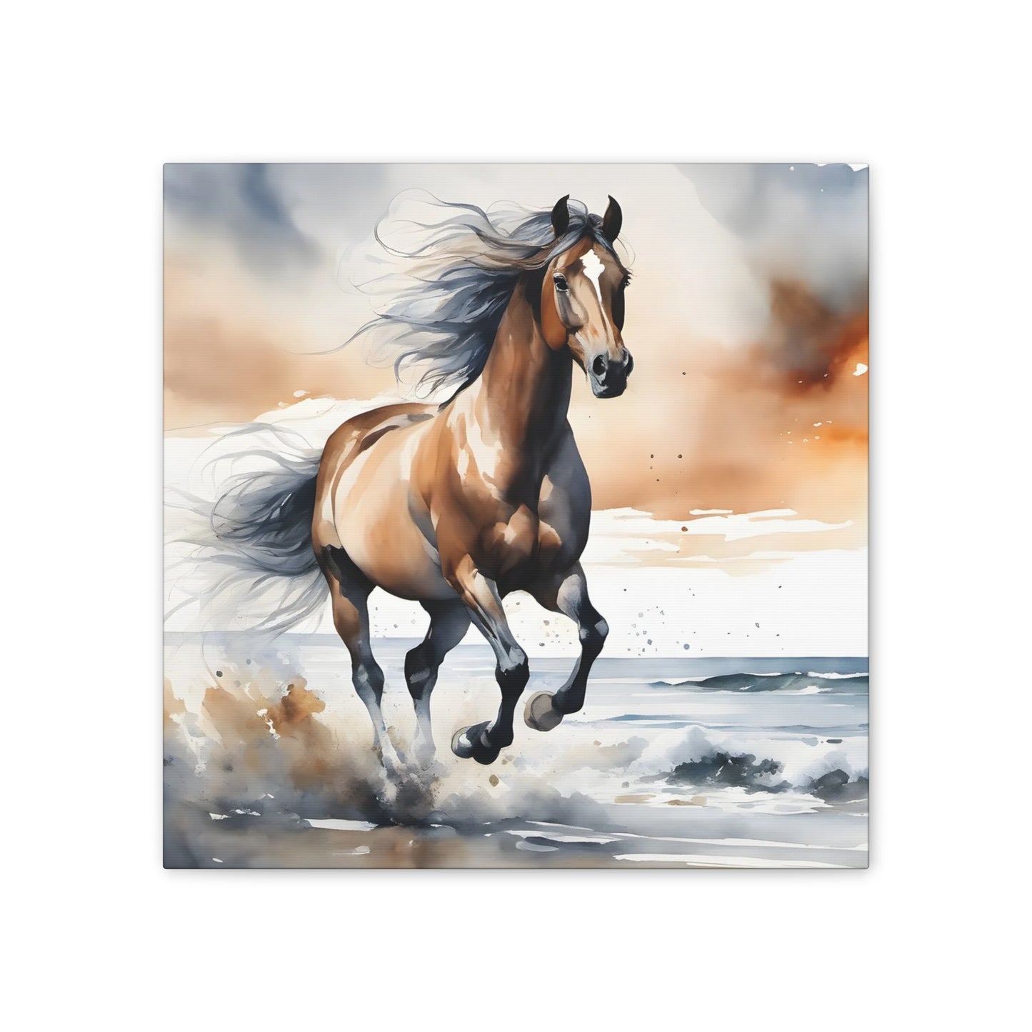 Ab - Beautiful Horse - Canvas Stretched, 0.75"