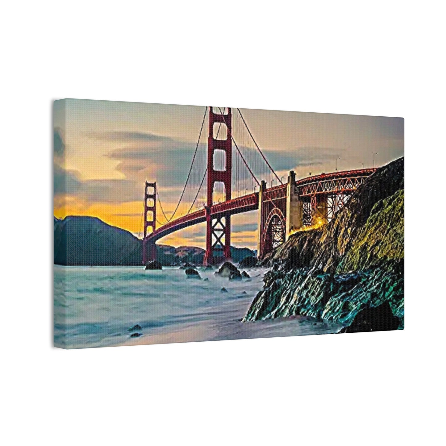 Golden Gate - Canvas Stretched, 0.75"