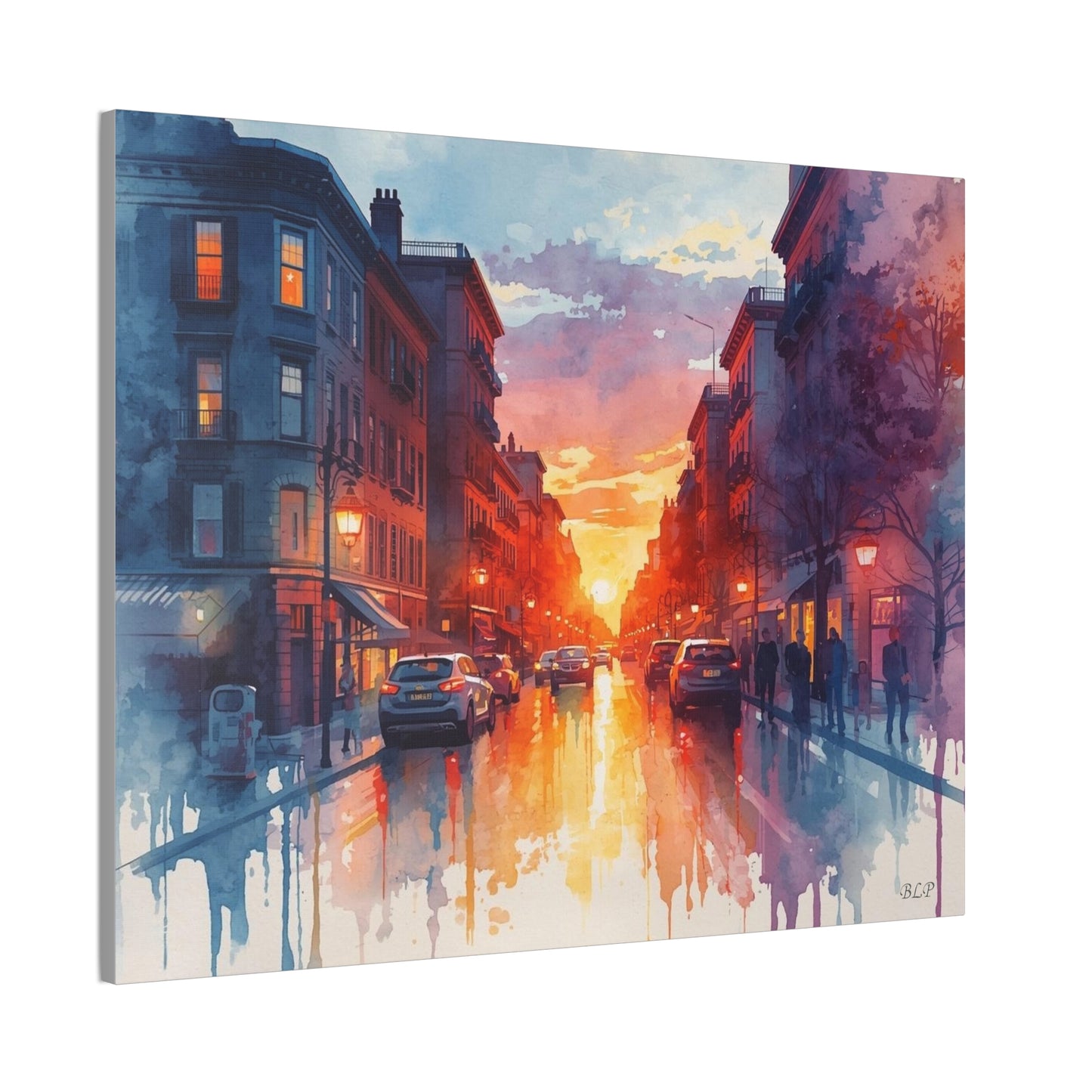 City Street - Canvas Stretched, 0.75" - 2026 Wall Art - Places