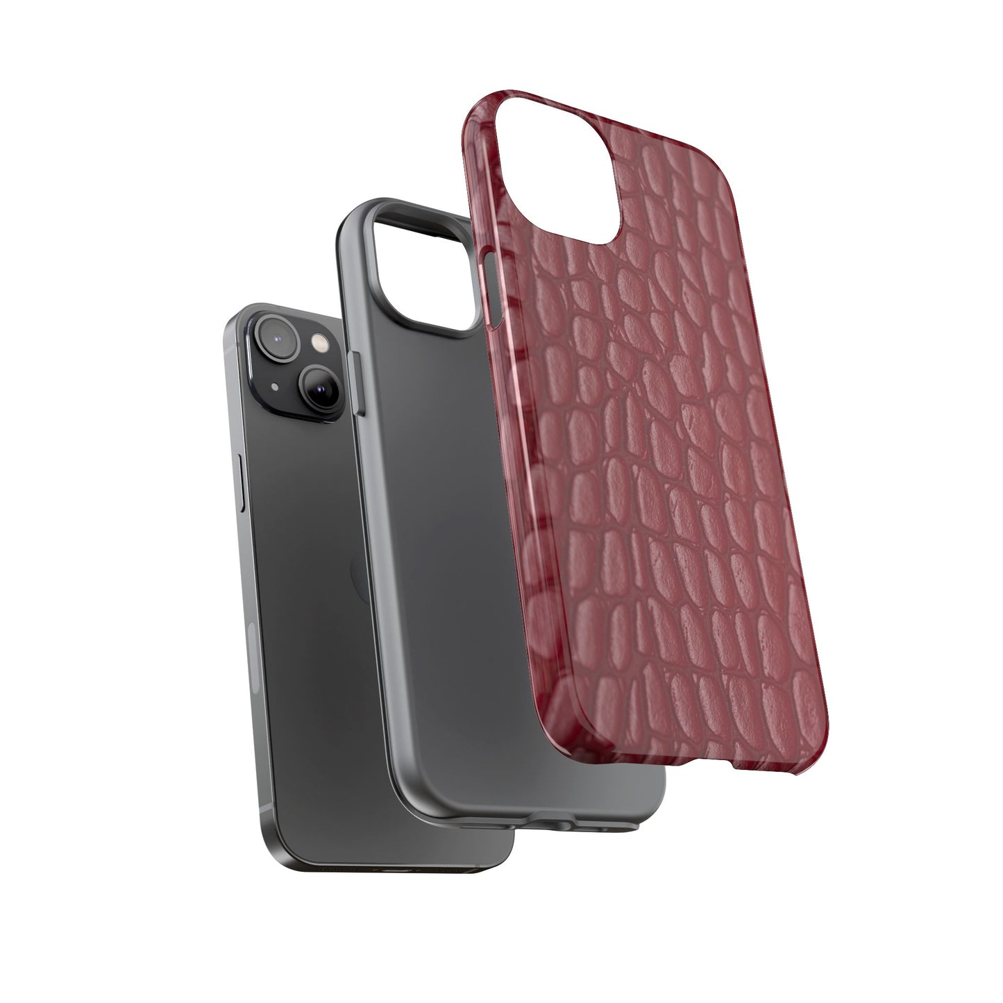 Red Leather - Tough Cases - Whimsical Phone Cases