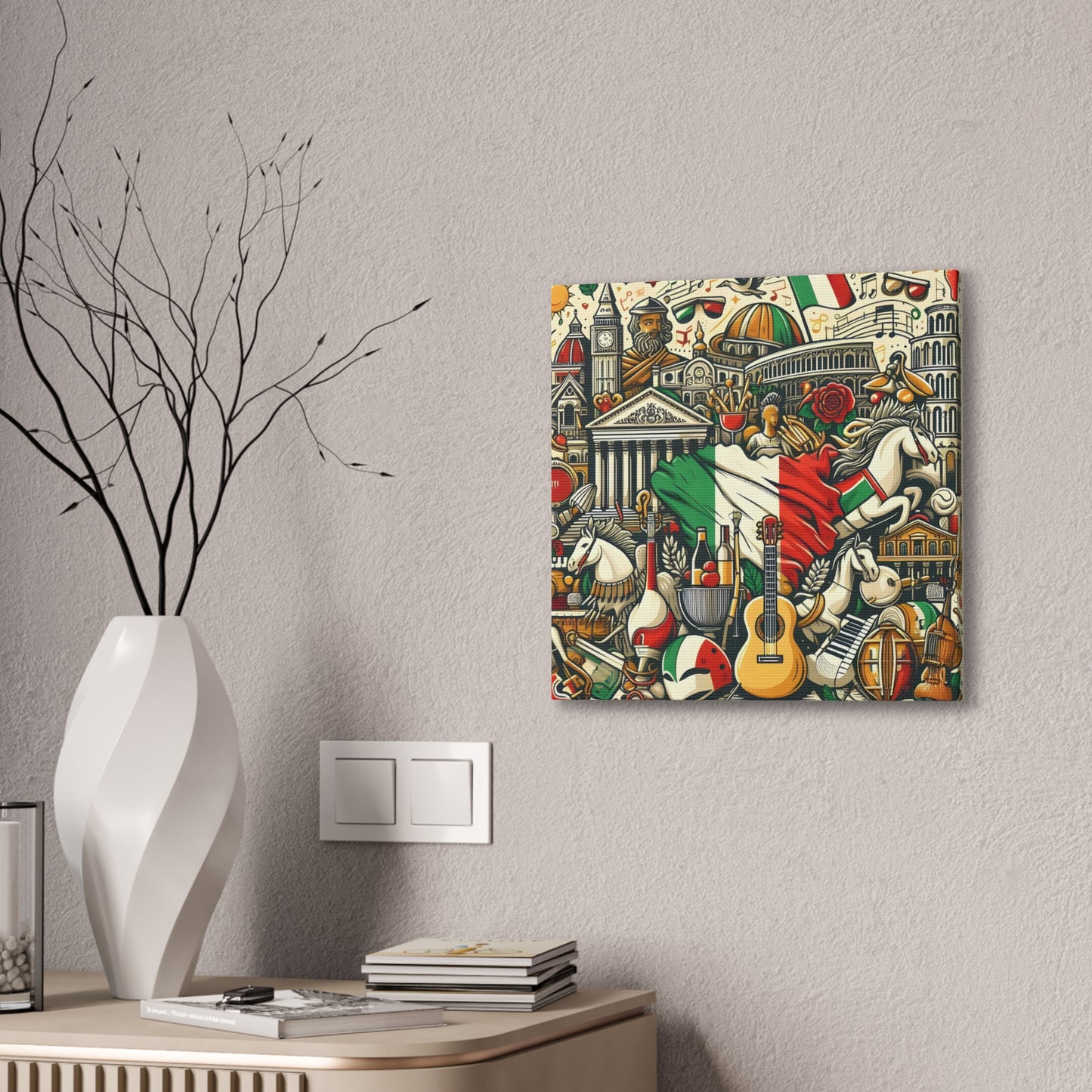 Italian Mural - Canvas Stretched, 0.75"