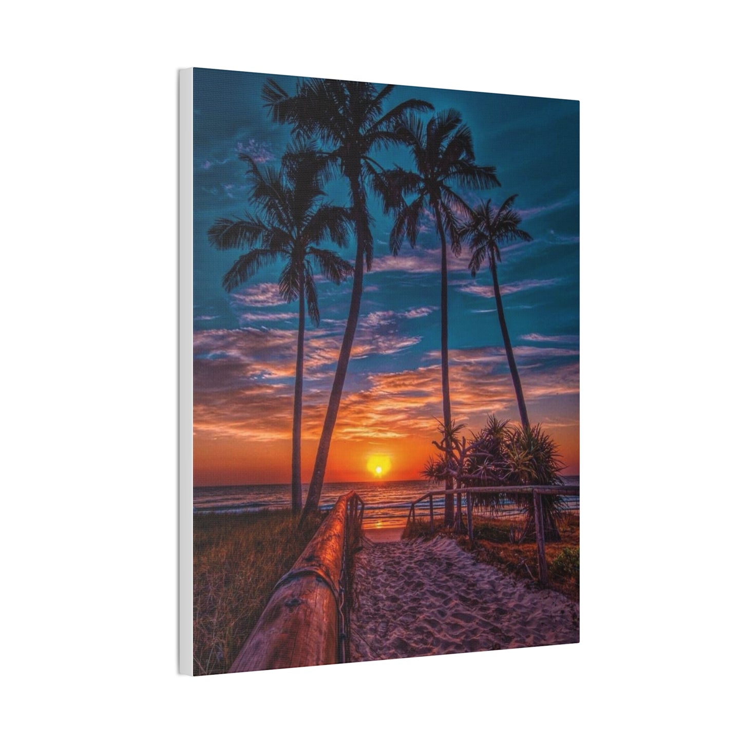 Sunset Palms - Canvas Stretched, 0.75"