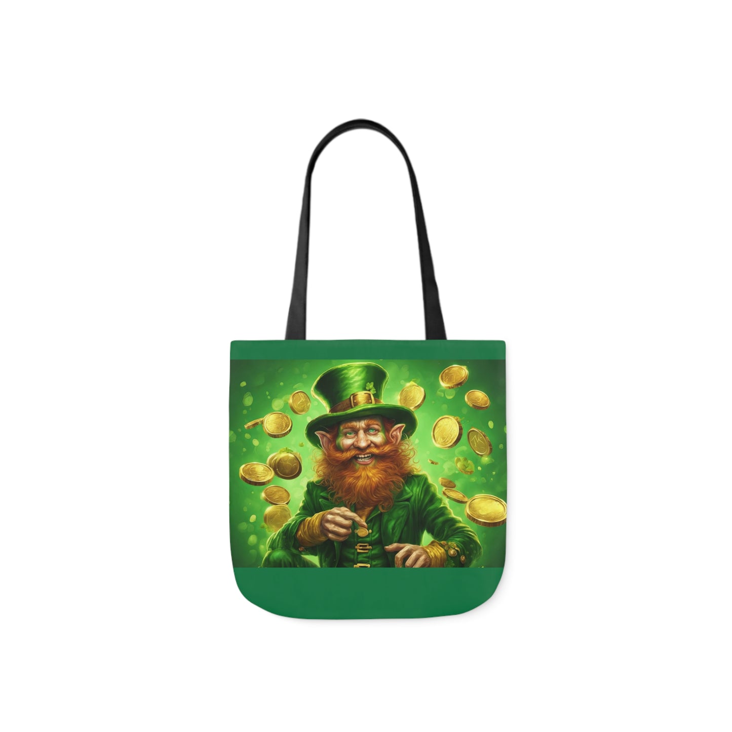 St. Patricks - Canvas Tote Bag, 5-Color Straps