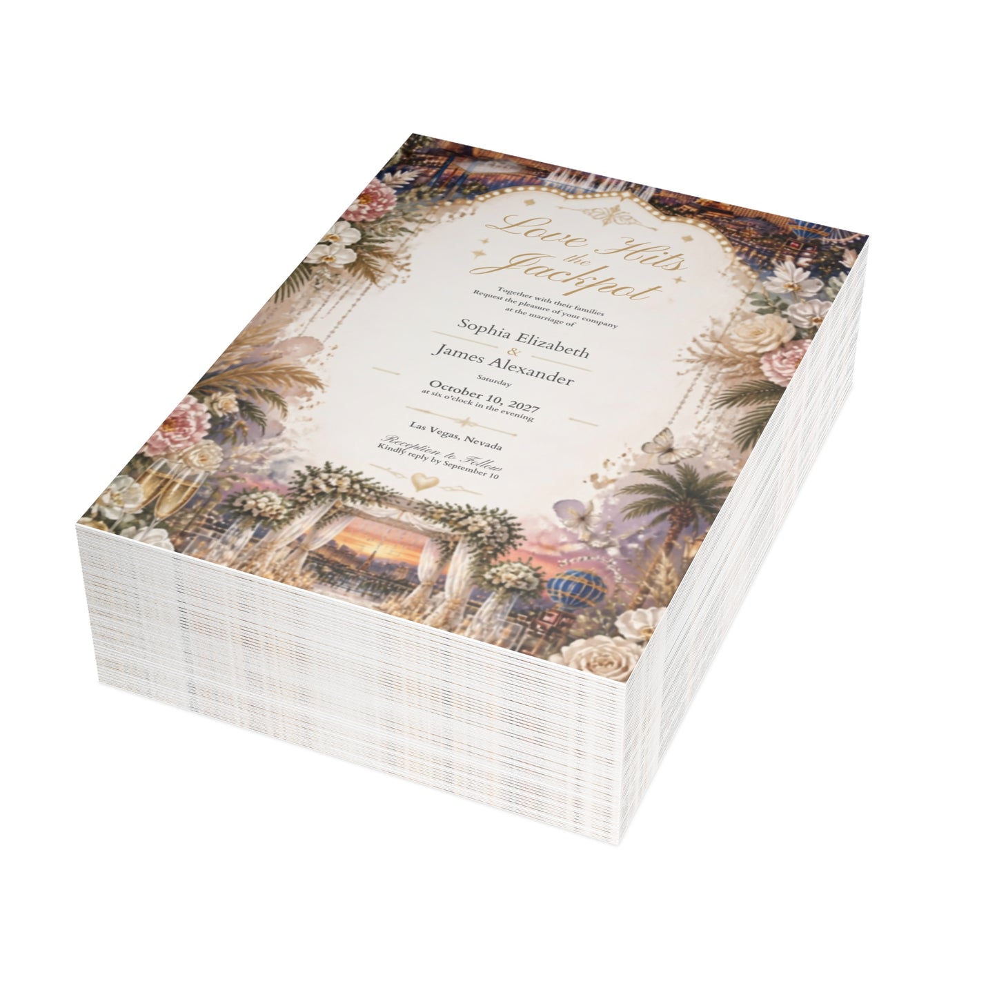 Vegas Wedding - Postcard Bundles (envelopes included)